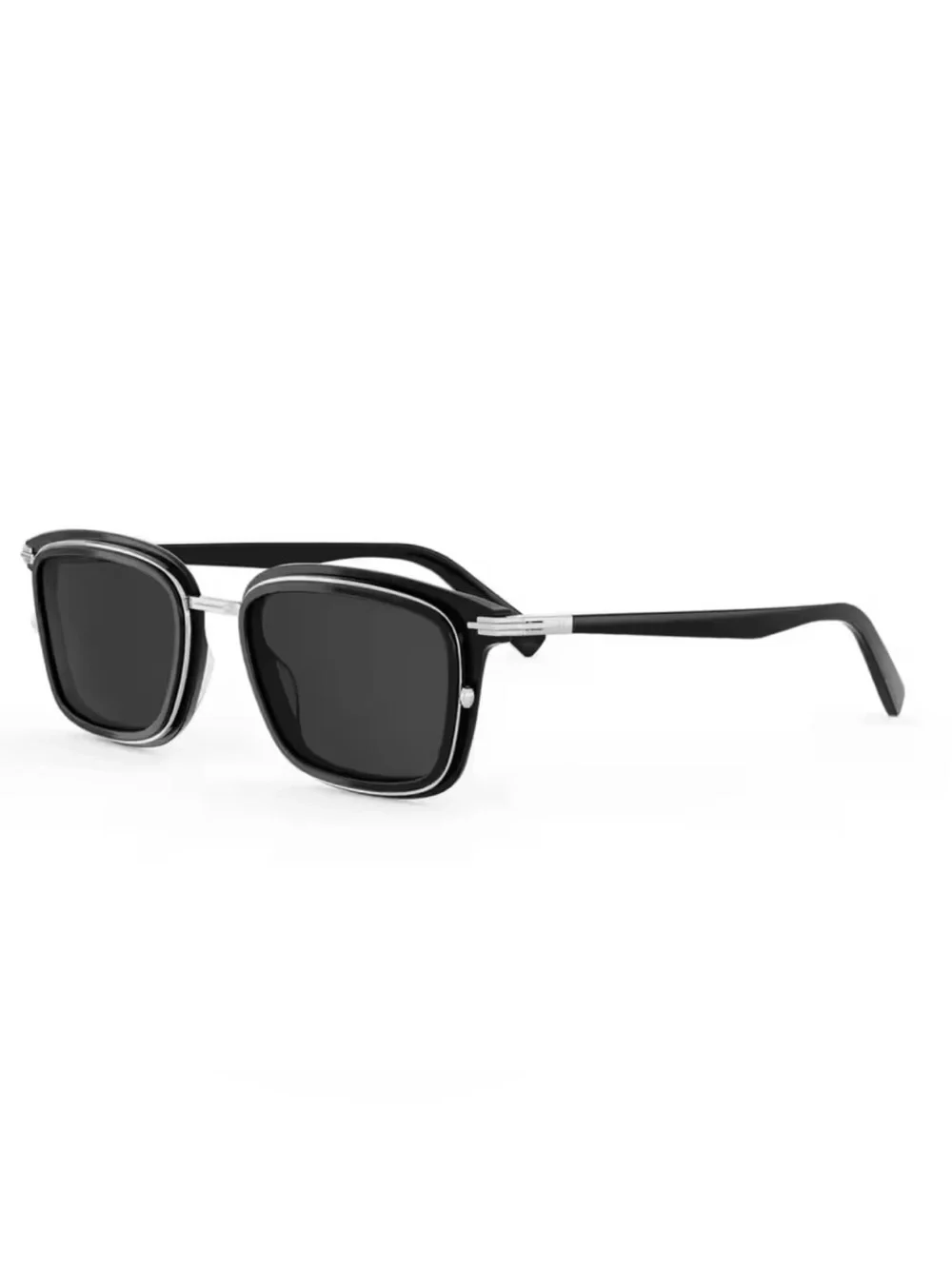 NEW Dior DiorBlackSuit S18U 13A0 Men's Black Rectangle Sunglasses Gray 53-20-145